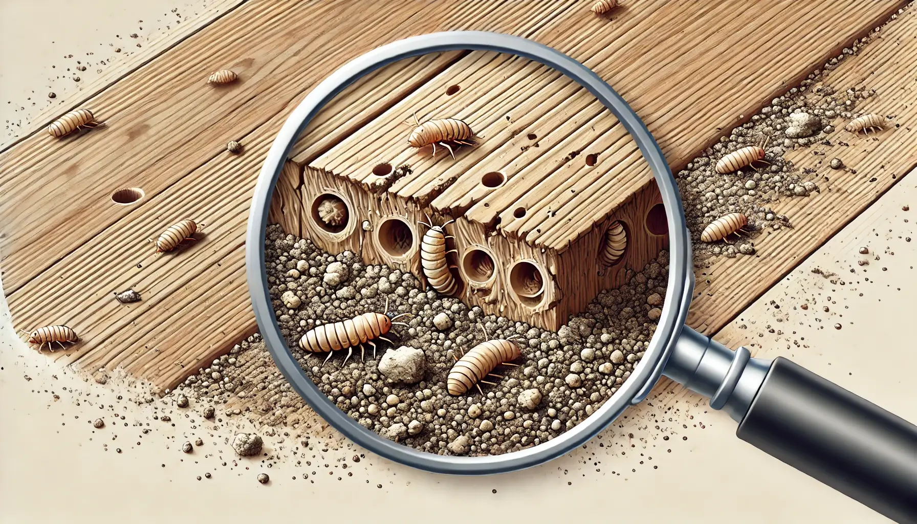 Was ist Holzwurm im Dielenboden